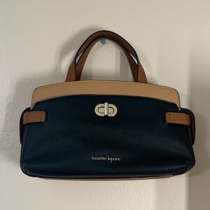 Anne Klein Elegant Black and Brown Crossbody Bag